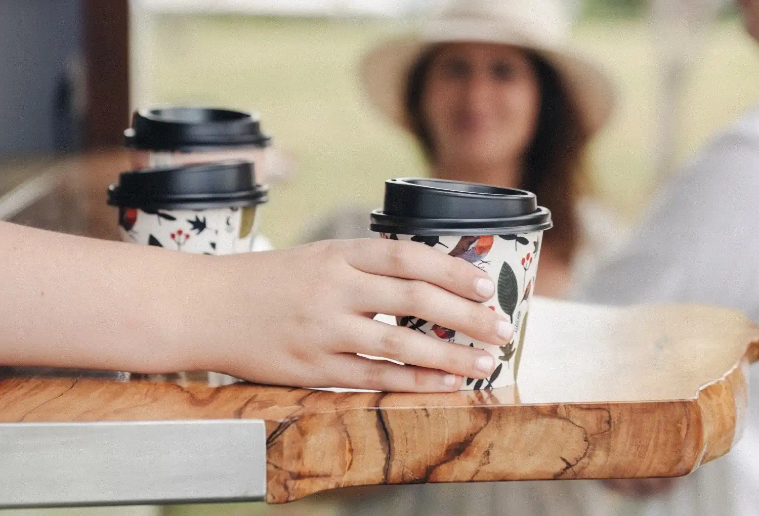 Mobile coffee caravan serving espresso coffee at an event in the Southern Highlands NSW
