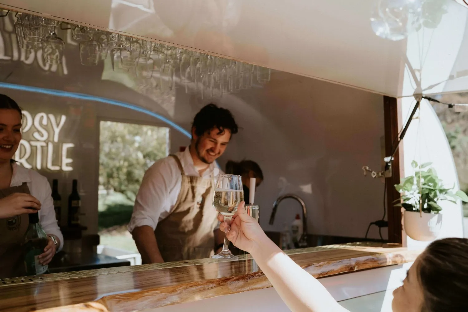 Vintage caravan bar hire for weddings in the Southern Highlands NSW